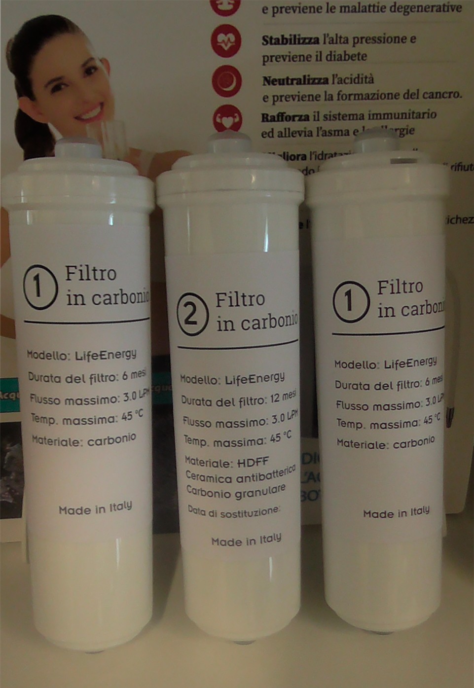 Kit filtri ionizzatore LifeEnergy Water