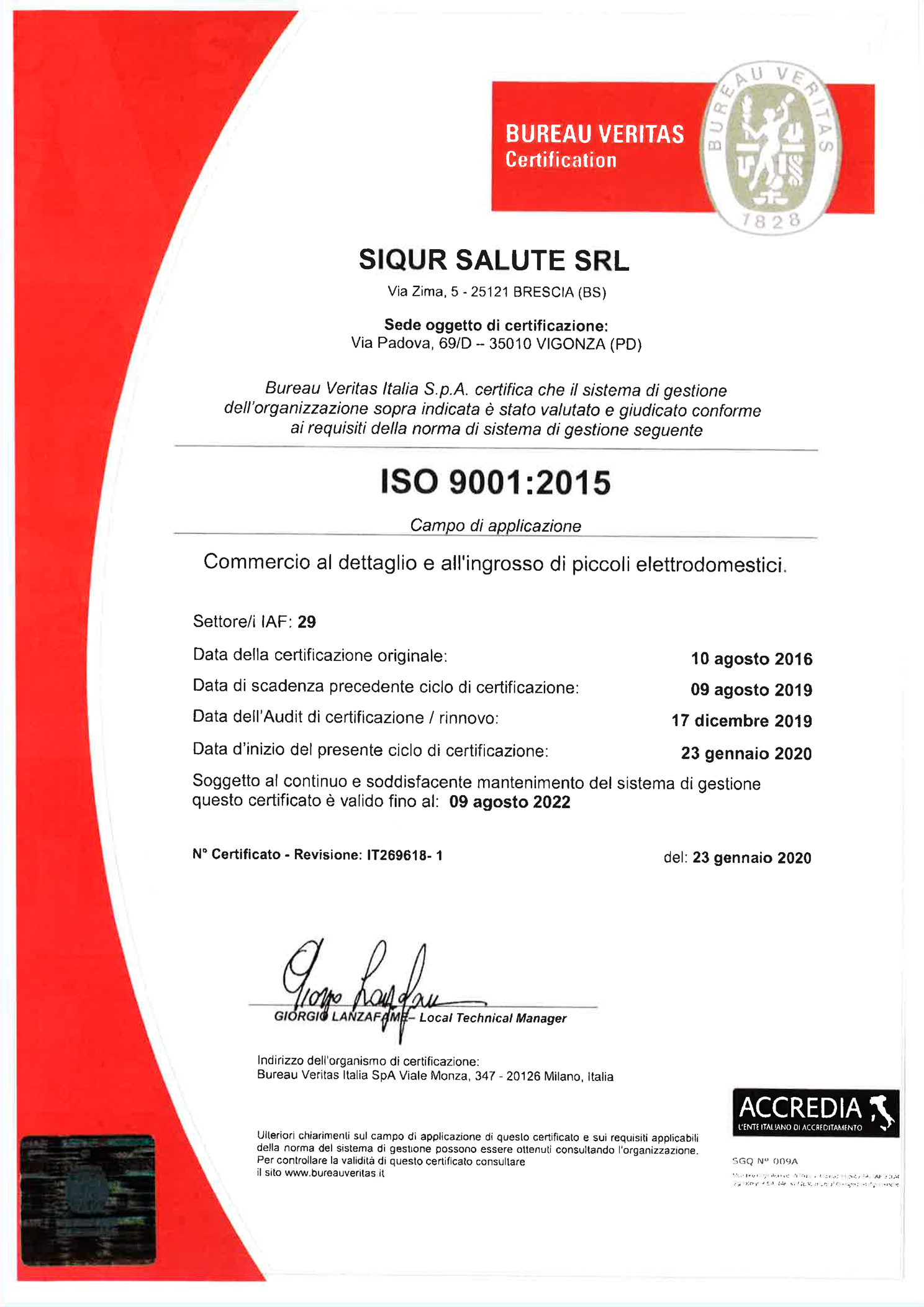 ISO 9001 ita